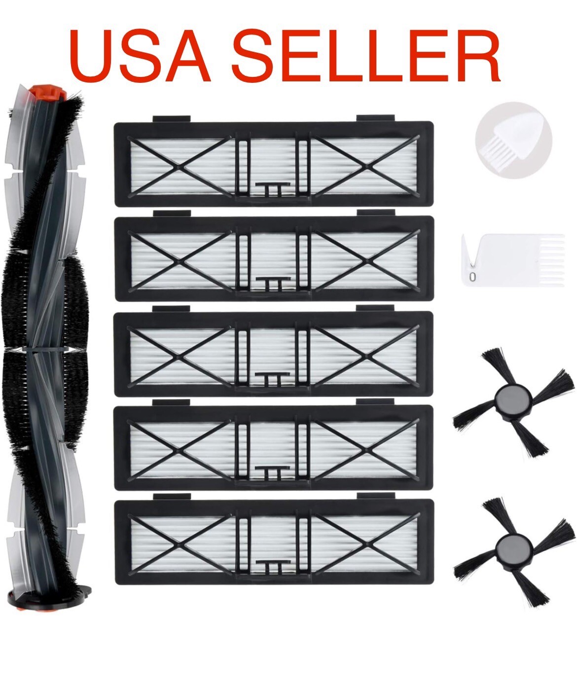 10pcs MaximalPower Main & Side Brush NEATO 70e, 75, 80, 85 & D D75, D80, D85 Vac