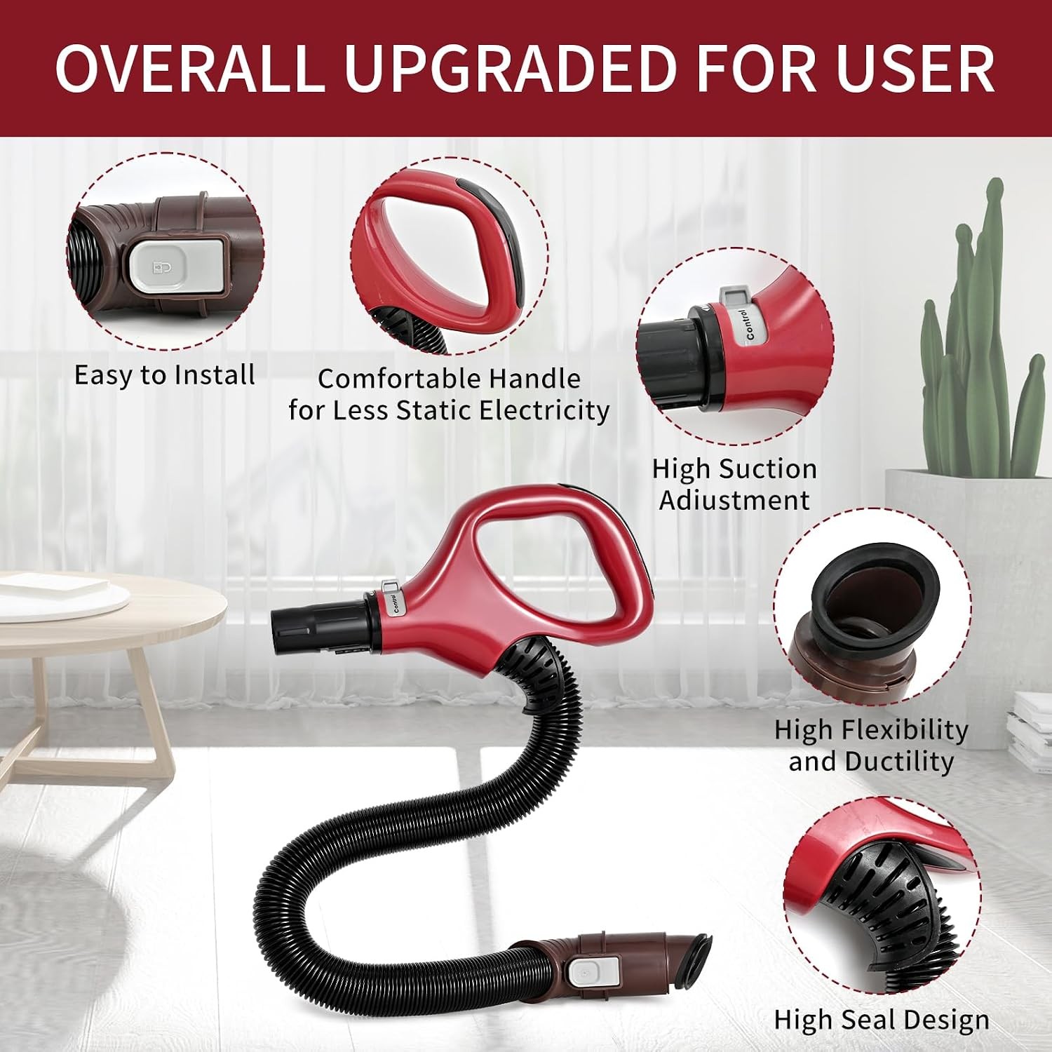 Upgraded ZU560 Replacement Hose Handle for Shark Navigator Rotator Lift Away