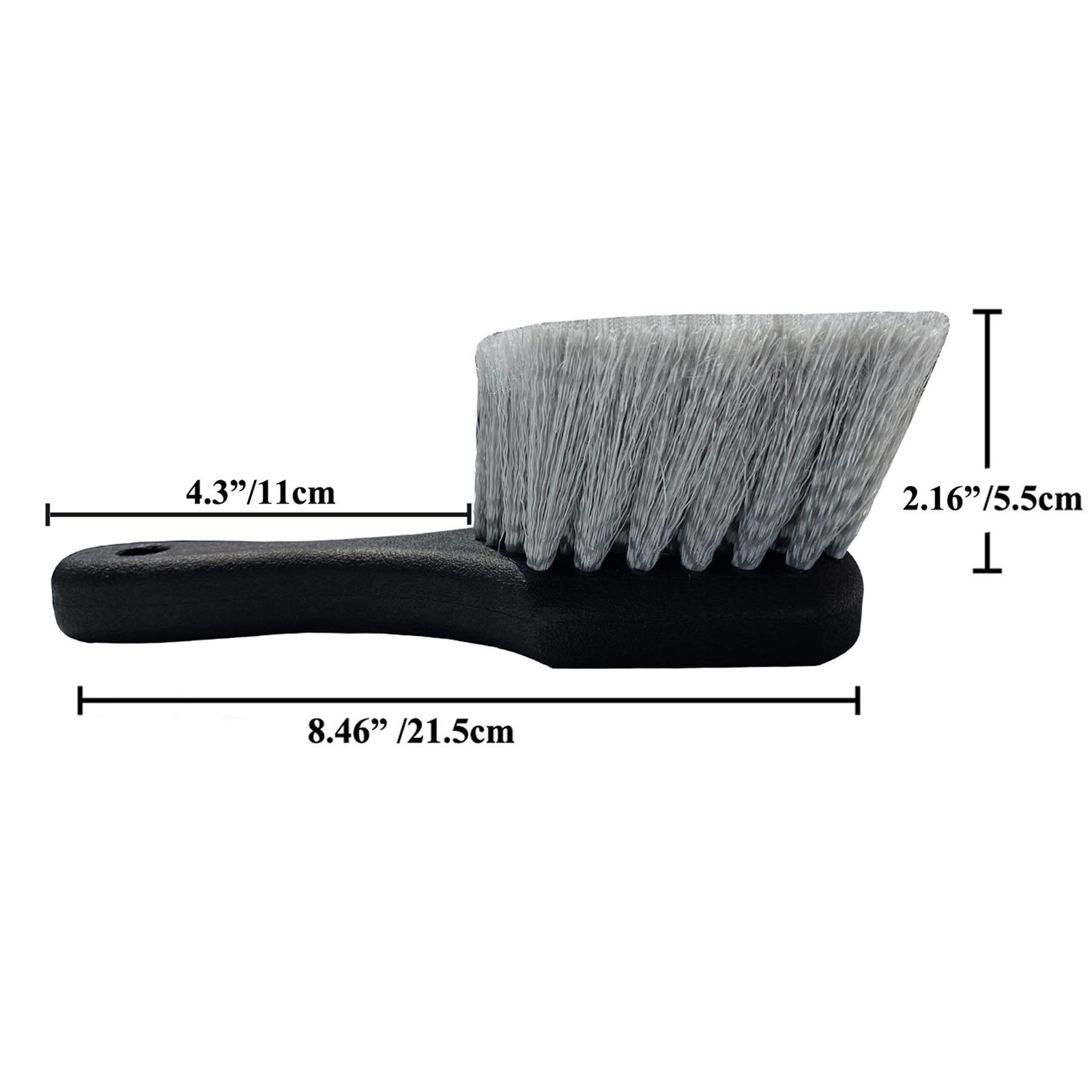 Soft Bristle Car Wash Brush,Utility Scrub Brush Plastic Handl for Easy Scrubbing