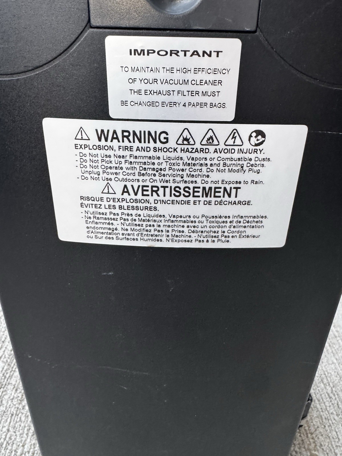 Tennant V-DMU-14 14” Dual Motor HEPA Commercial Upright Vacuum 120v Working