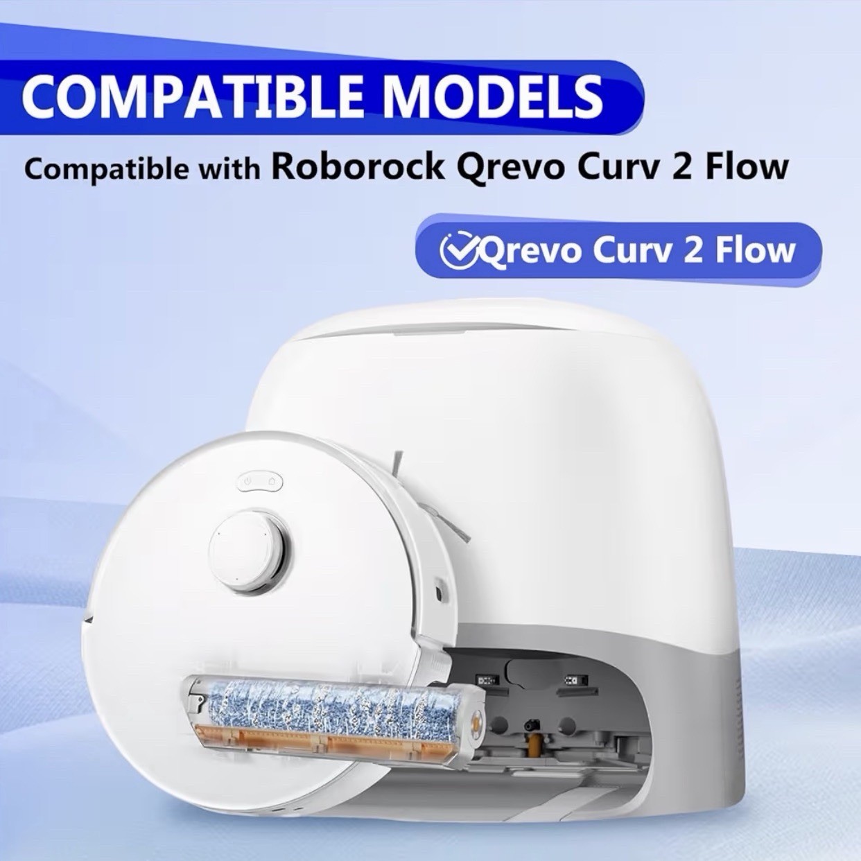 Qrevo Curv 2 Replacement Parts Kit HEPA Filters Mop Bags Brushes 27Pc