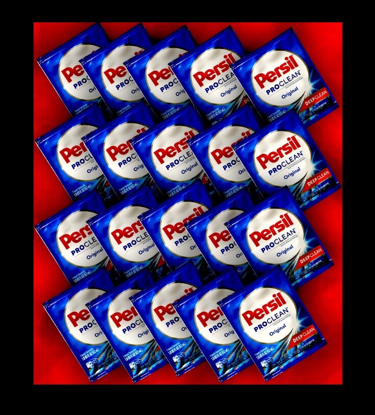 20 Pack – LOT of single wash Pouches PERSIL proCLEAN liquid laundry detergent