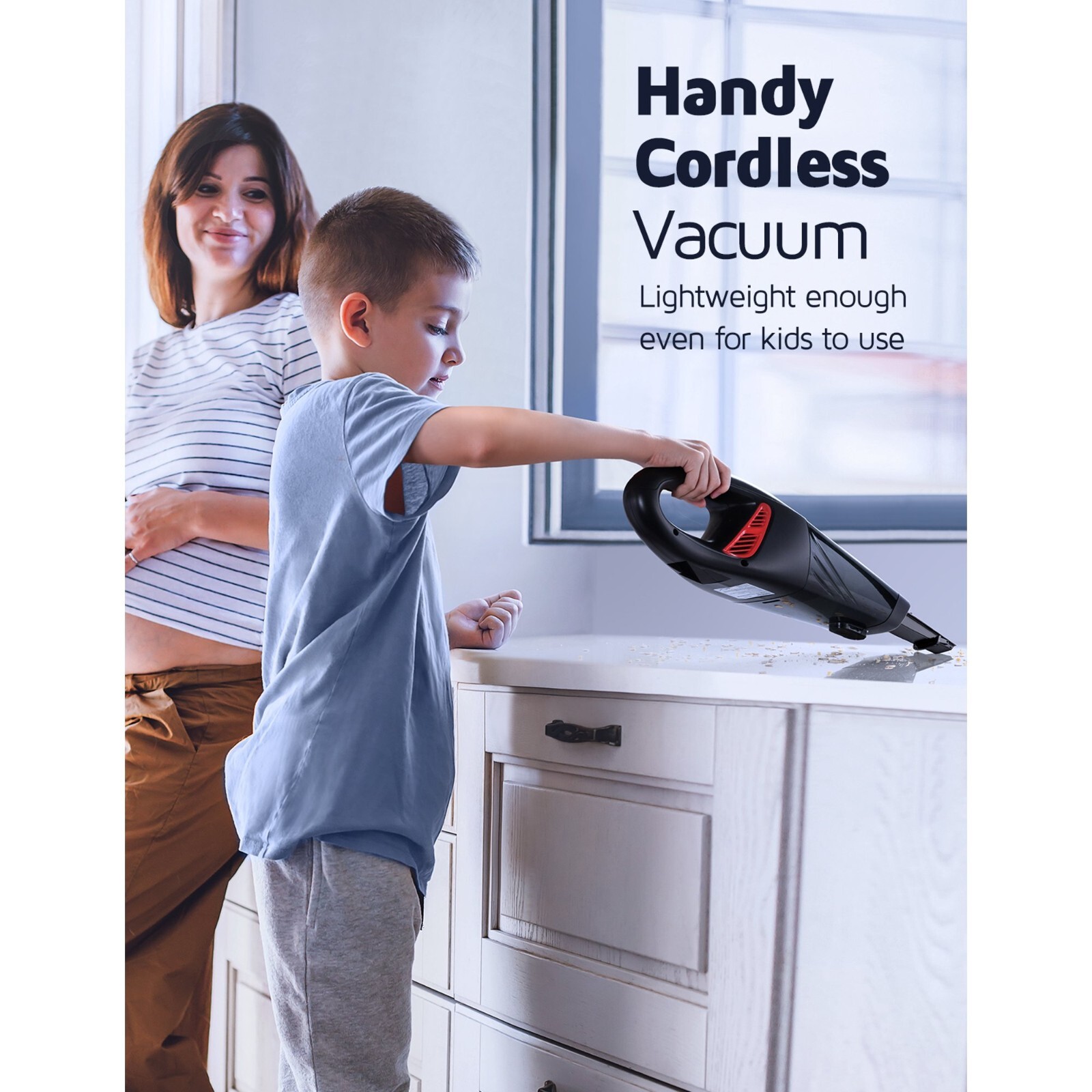 2024 Hommak Handheld Vacuum car Vacuum 6KPa Cordless Rechargeable For House