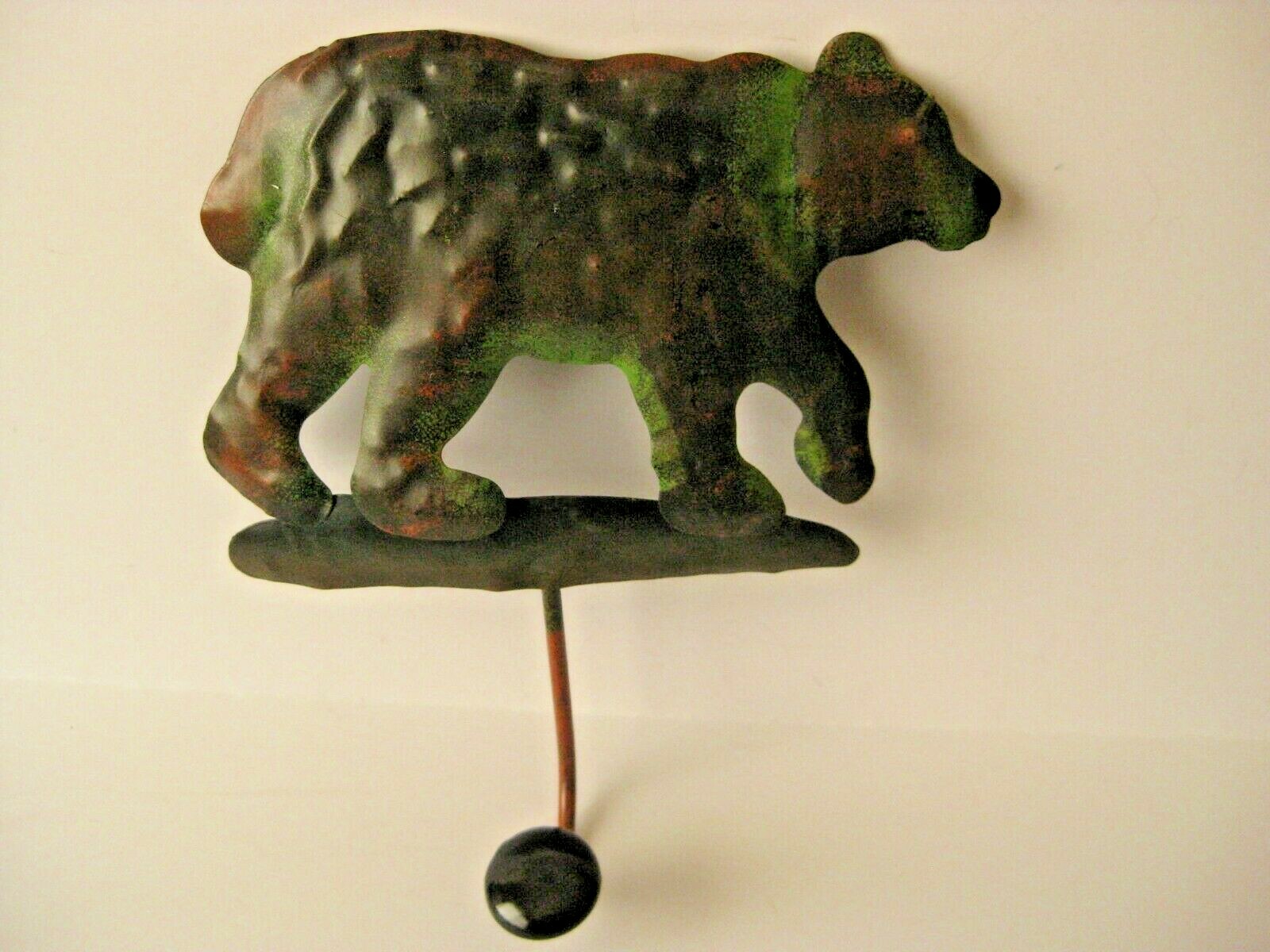 Bear Coat Hanger Hook Hat Rack Man Cave Lodge Hunting Decor Metal Copper Color 2