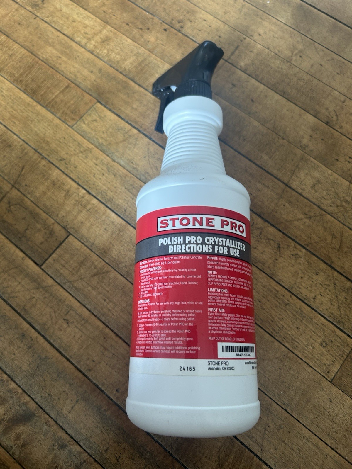 Stone Pro Polish Pro Crystallizer for Granite Marble Travertine Limestone 1QT