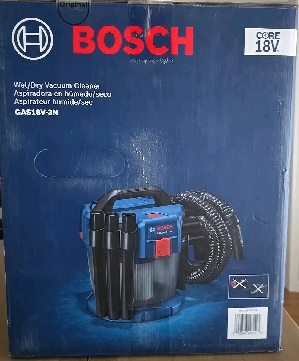 BOSCH GAS18V-3N 18V 1.6 Gallon Wet/Dry Shop Vacuum w/ HEPA Filter (NEW IN BOX)