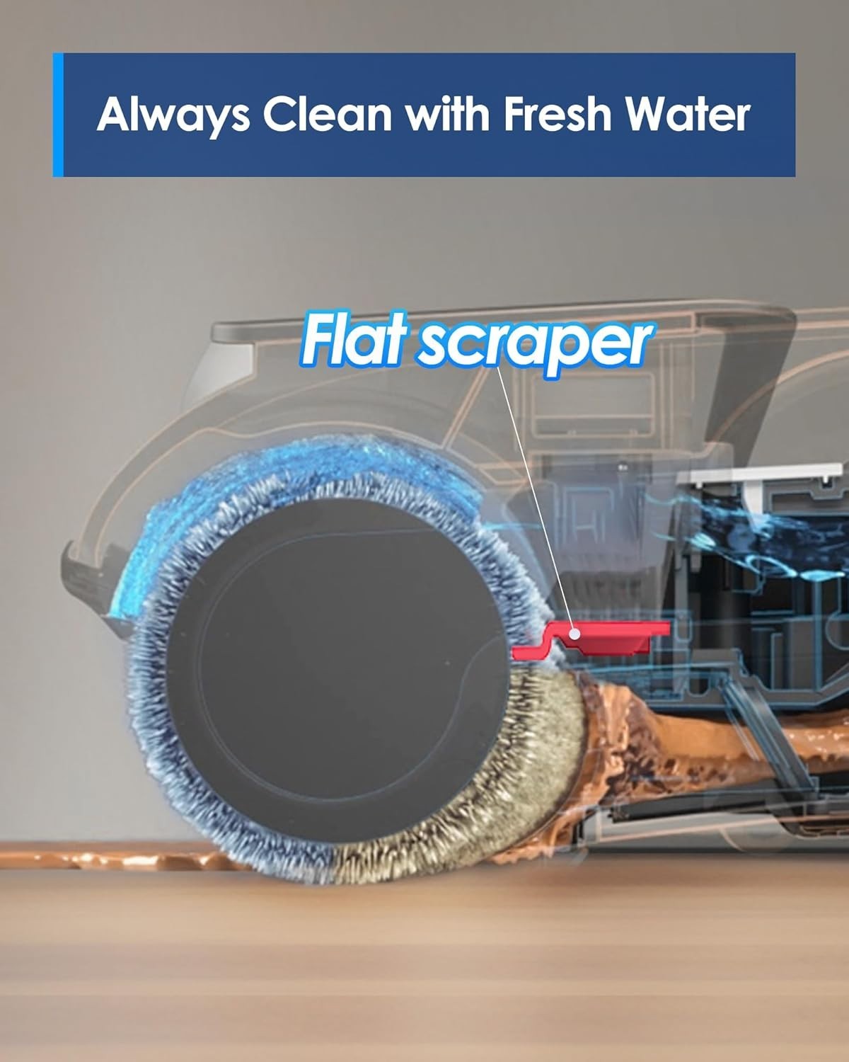 Tineco iFLOOR 5 Breeze Complete Wet Dry Vacuum Cordless Floor Washer, Edge Clean