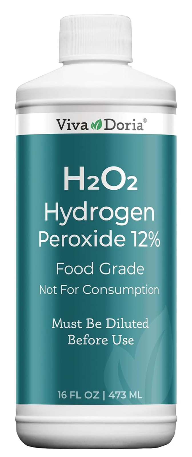 Hydrogen Peroxide 12 Percent Aqueous Solution – Food Grade, 16 Fl Oz