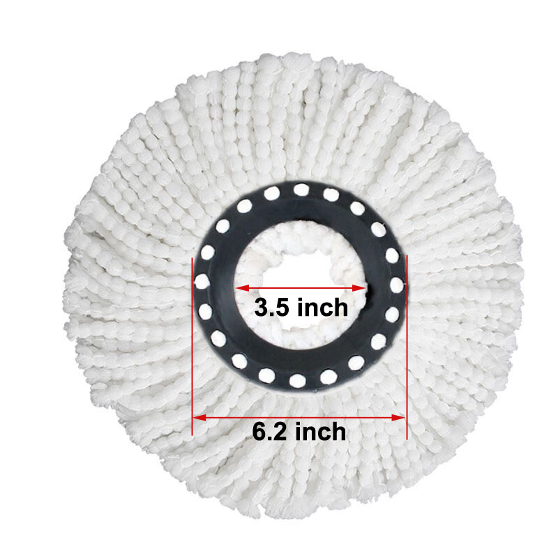 2-6 Pack Replacement Microfiber Mop Head Refill For Spin Mop 360° Easy Cleaning