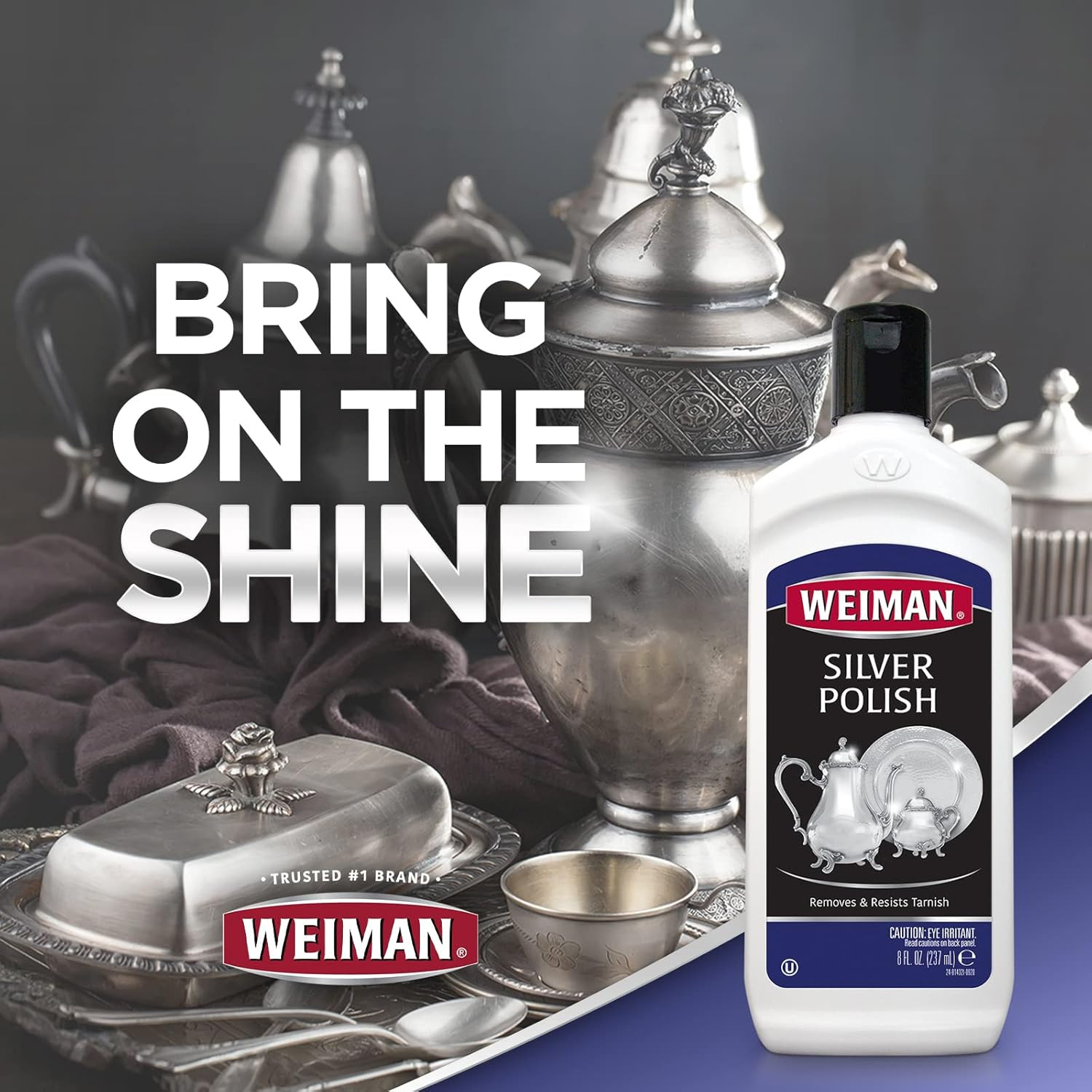 Silver Cream Cleaner 3-In-1, Anti-Tarnish Technology, Safely Clean, Polish, Shin