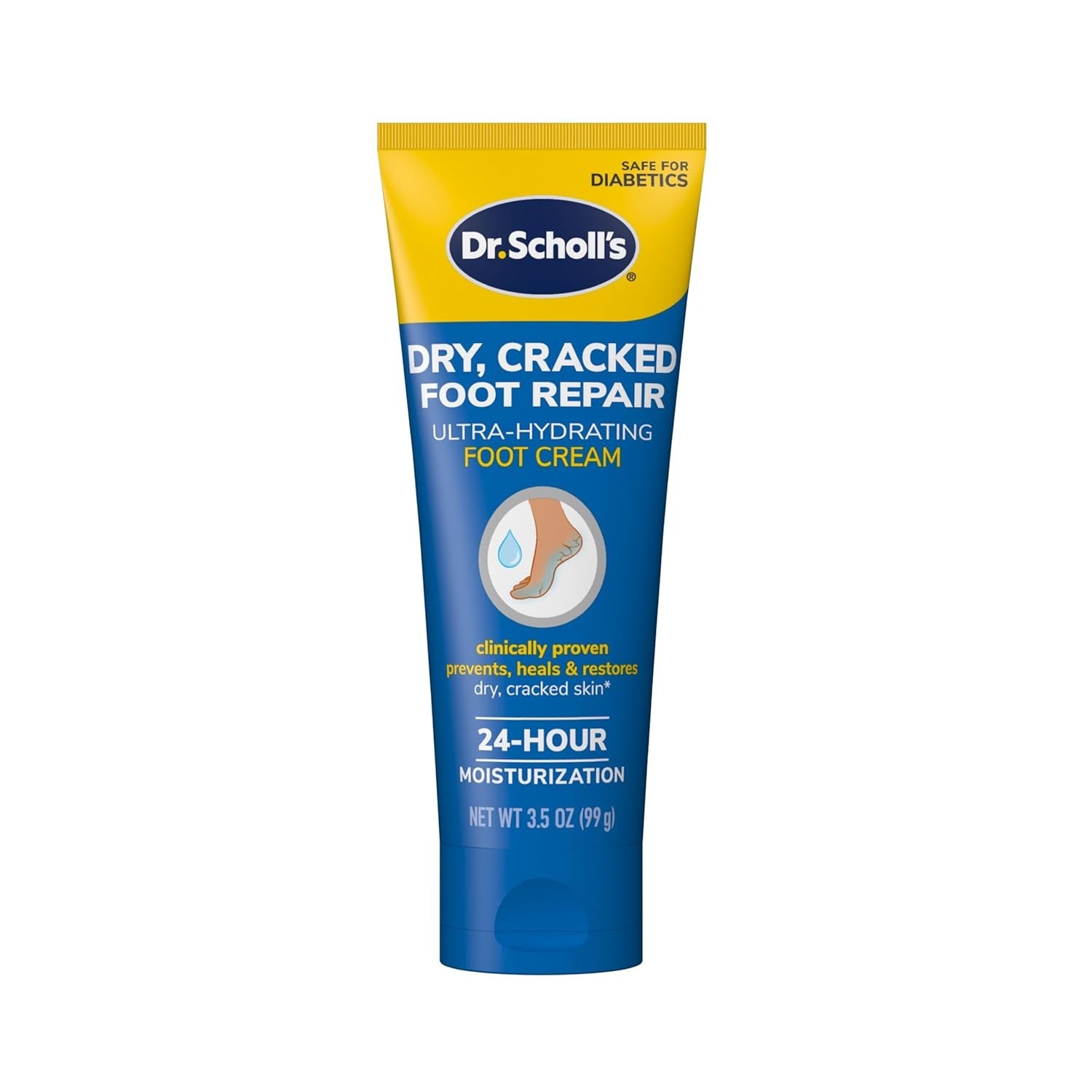 Dr. Scholl’s Dry, Cracked Foot Repair Ultra Hydrating Foot Cream, 3.5 oz