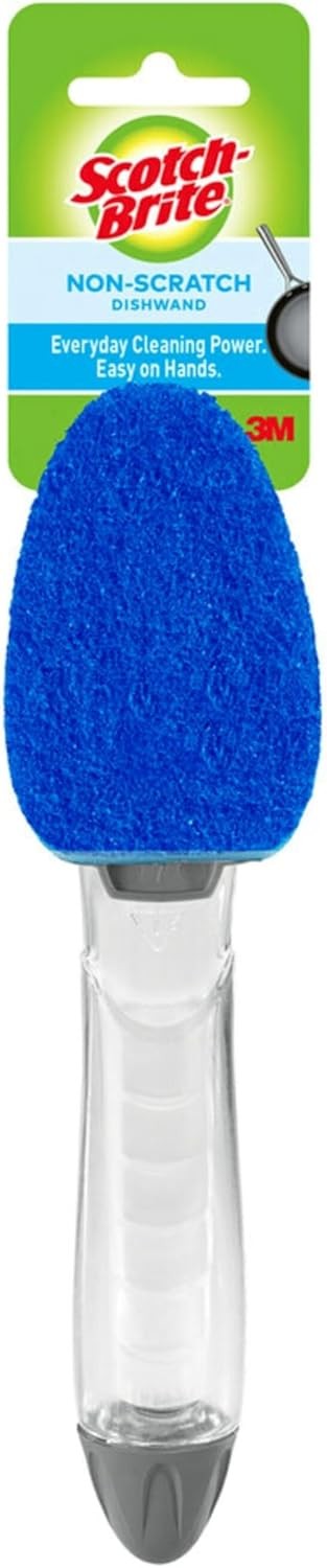 Scotch-Brite Zero Scratch Dishwand, Dishwasher-Safe Scrub Wand with Built 1 Pack