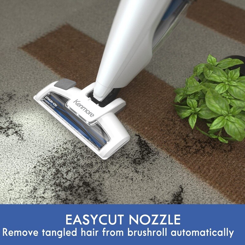Kenmore DS Cordless Stick Vacuum Cleaner 2-in-1 Handheld HEPA VAC 45 min Runtime
