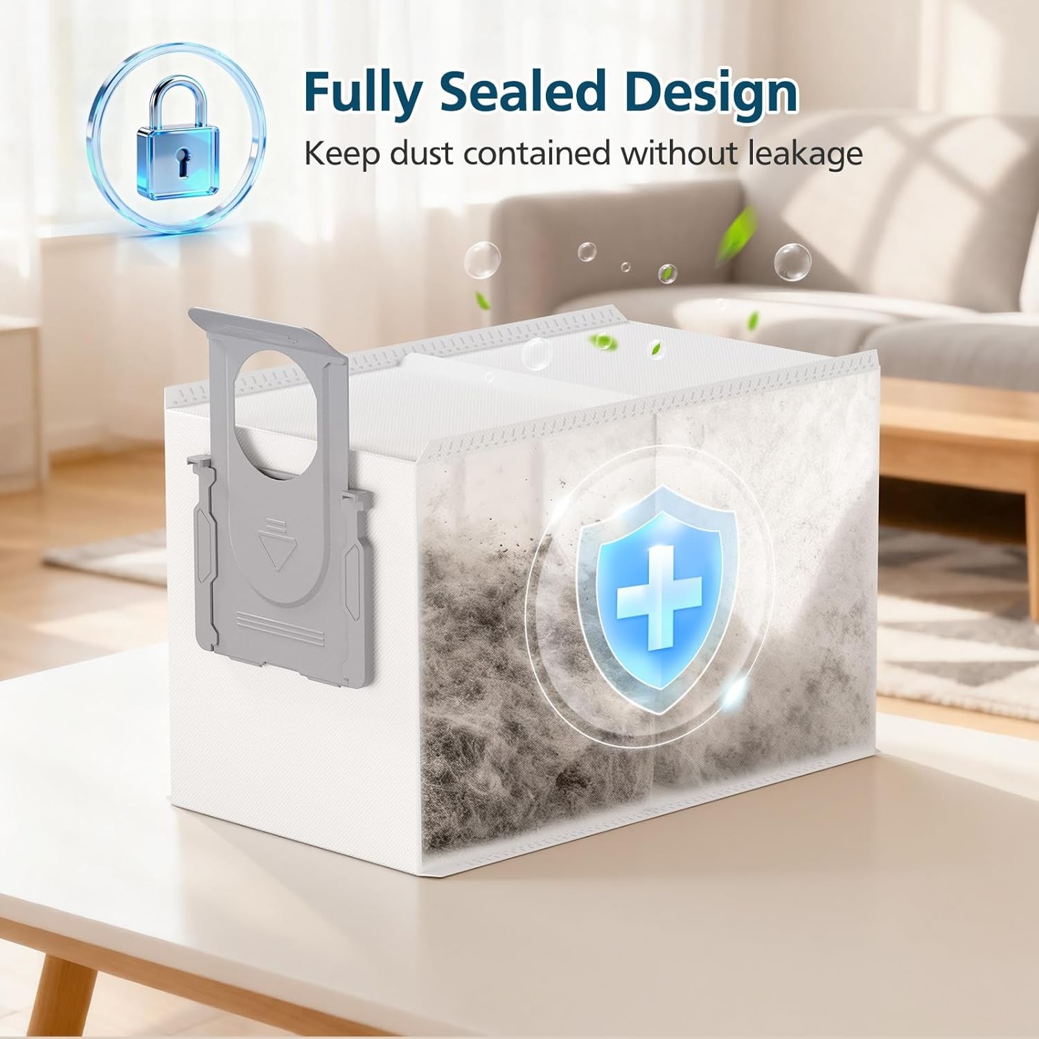 20 Pack QRevo Dust Bags Replacement for Roborock QV 35A Qrevo S5V Saros 10 10R