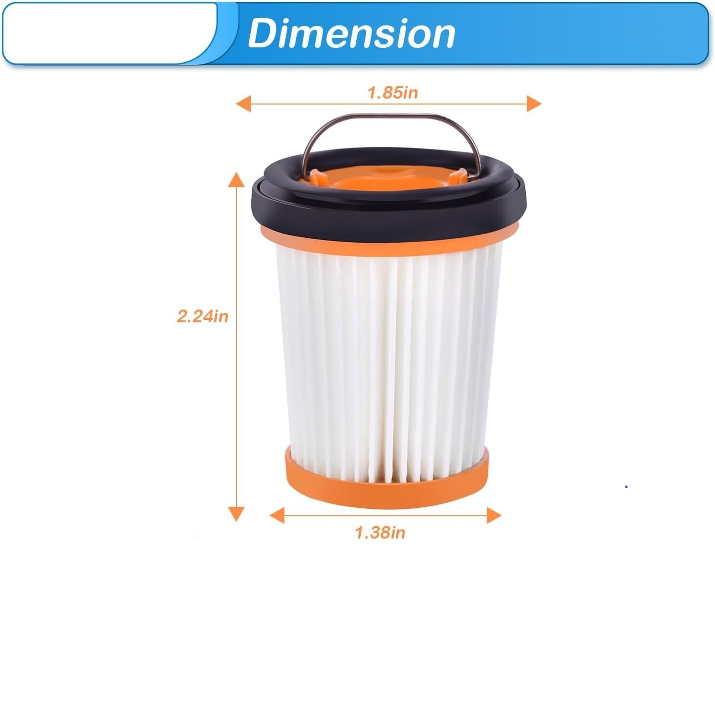 WV201 Filter for Shark Wandvac ION W1 S87 Fabric Cordless Handheld Vacuum WV200