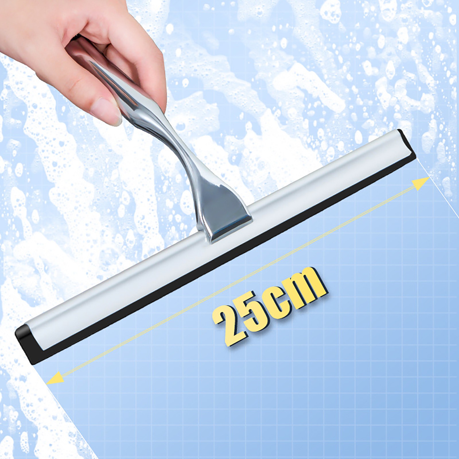 Aluminum+Plastic+Soft Rubber Glass Wiper Glass Cleaning Wiper Replacement ​