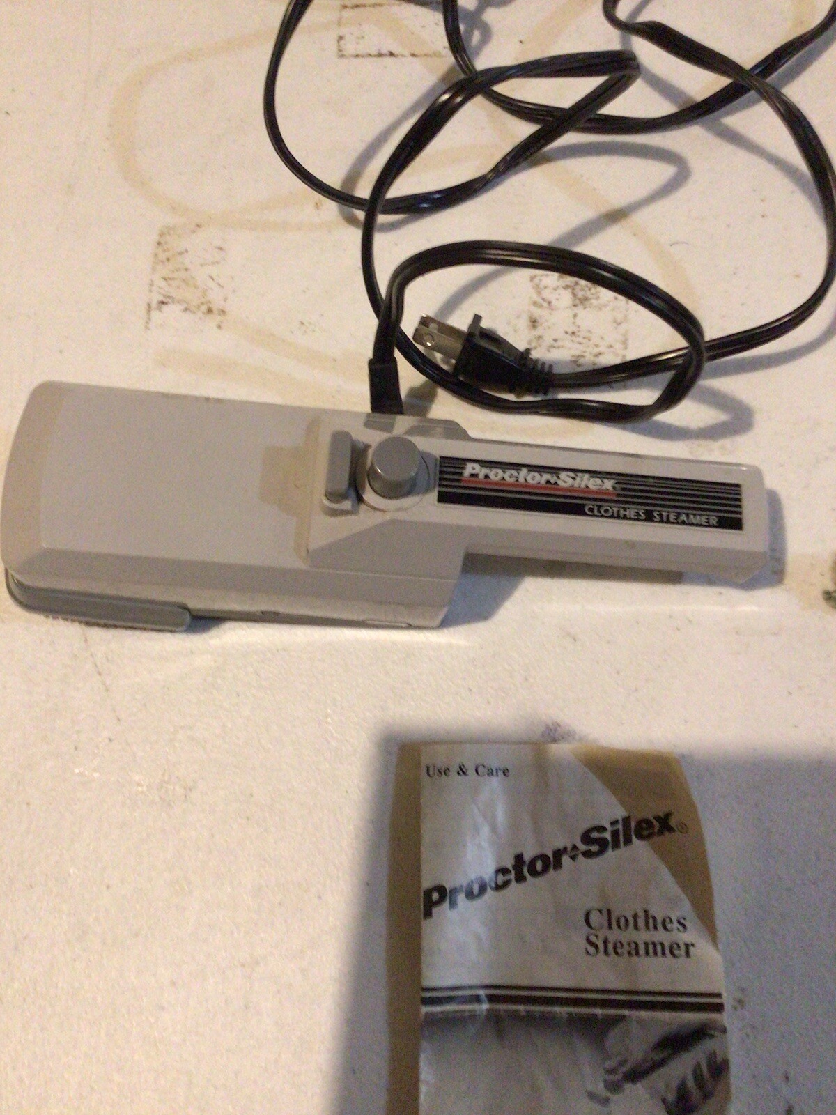 Vintage Proctor Silex Mod 115 Clothes Steamer W/manual And Bag