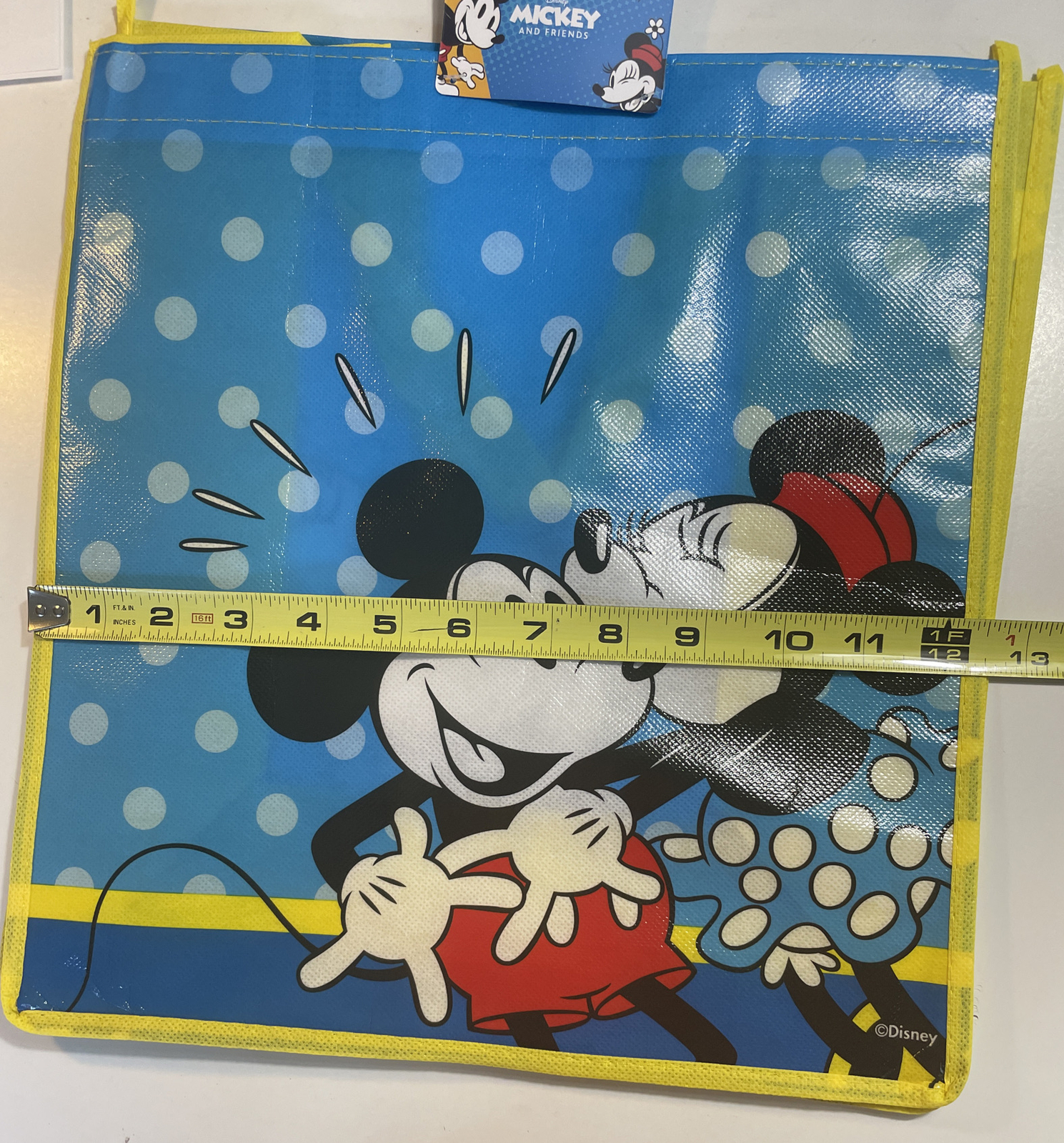 Disney Mickey & Minnie Mouse Reusable Tote Bag 13 Inches Quick Shipping