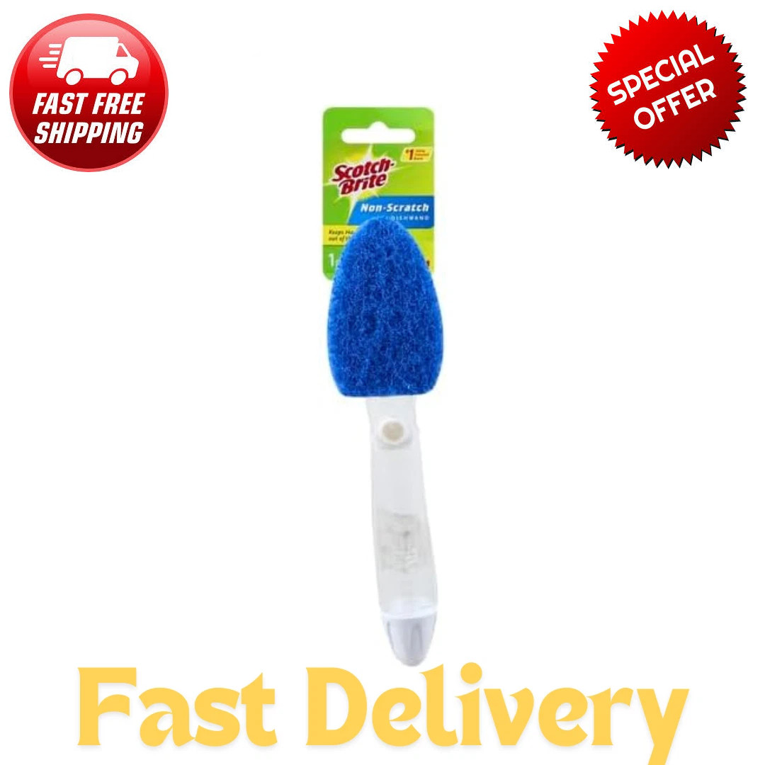 Scotch-Brite Non-Scratch Dishwand, Scrubber for Cleaning Kitchen, Bathroom, 1 ct