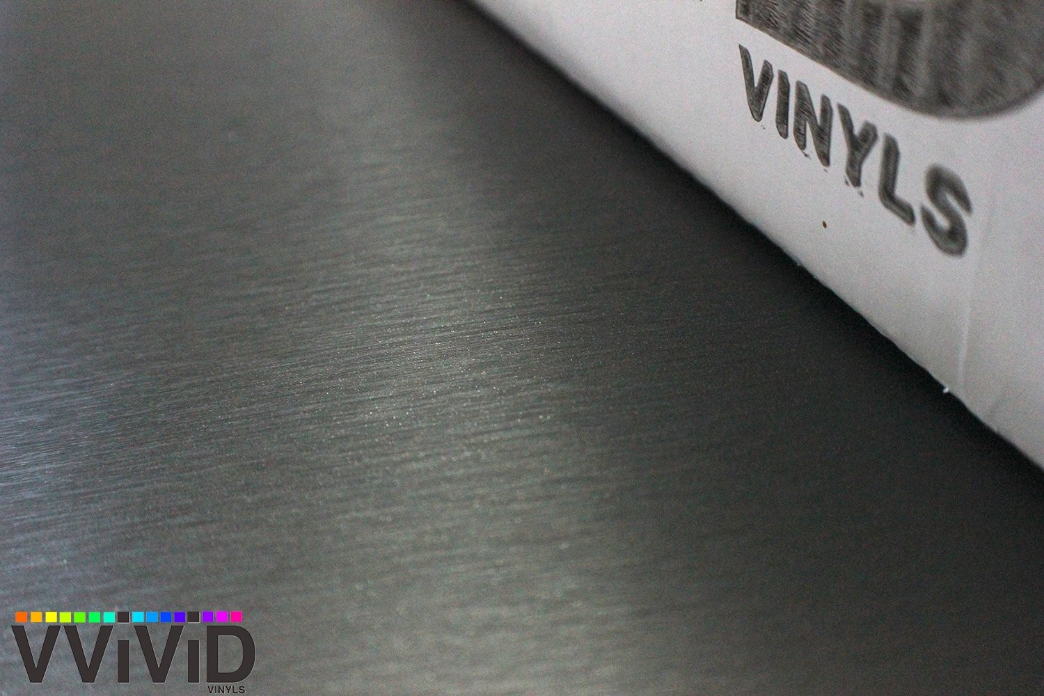 VViViD XPO Gunmetal Grey Brushed Metallic Steel 5ft Vinyl x 1ft,