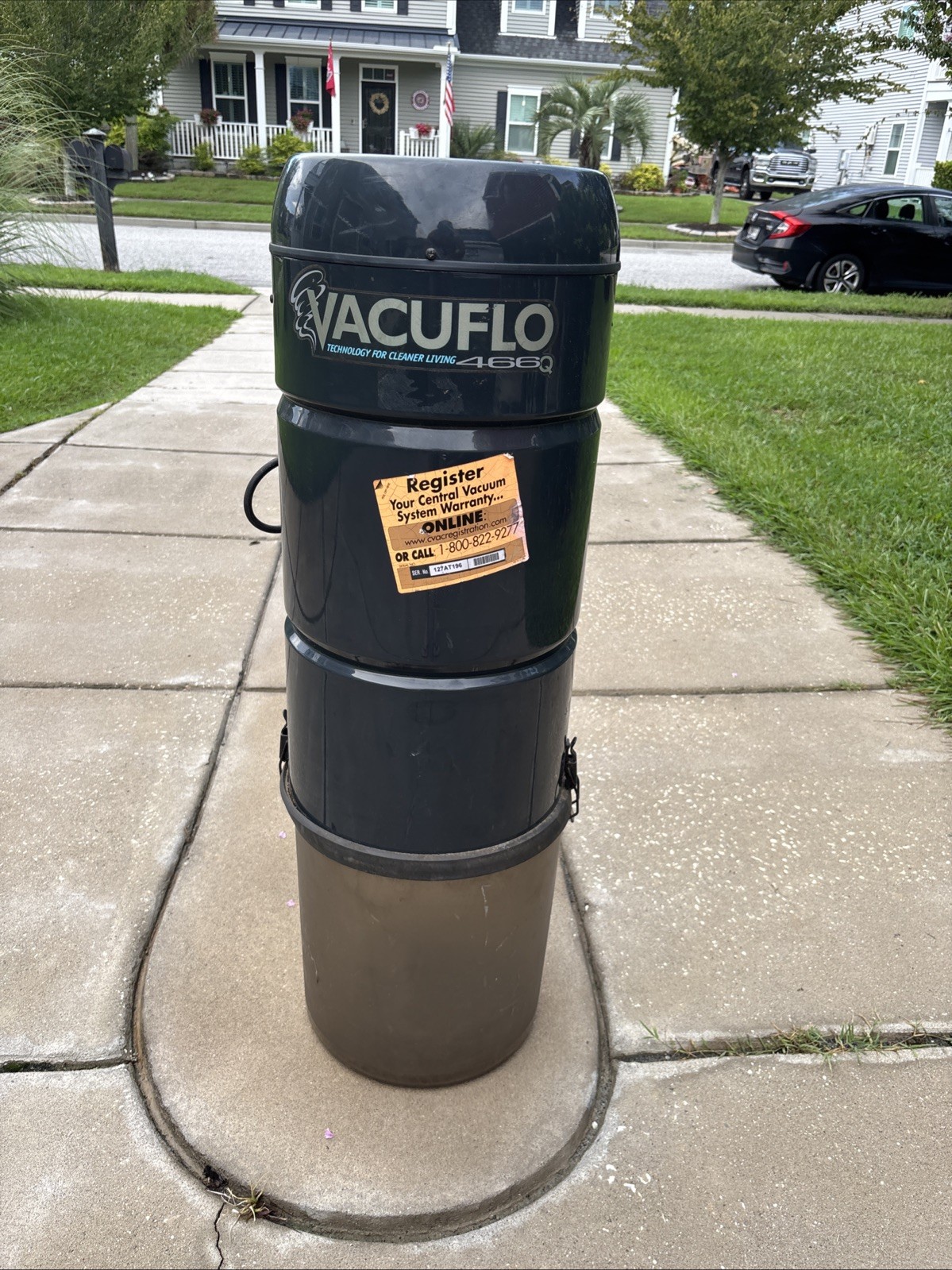Vacuflo 466Q True Cyclonic Central Vacuum Power Unit