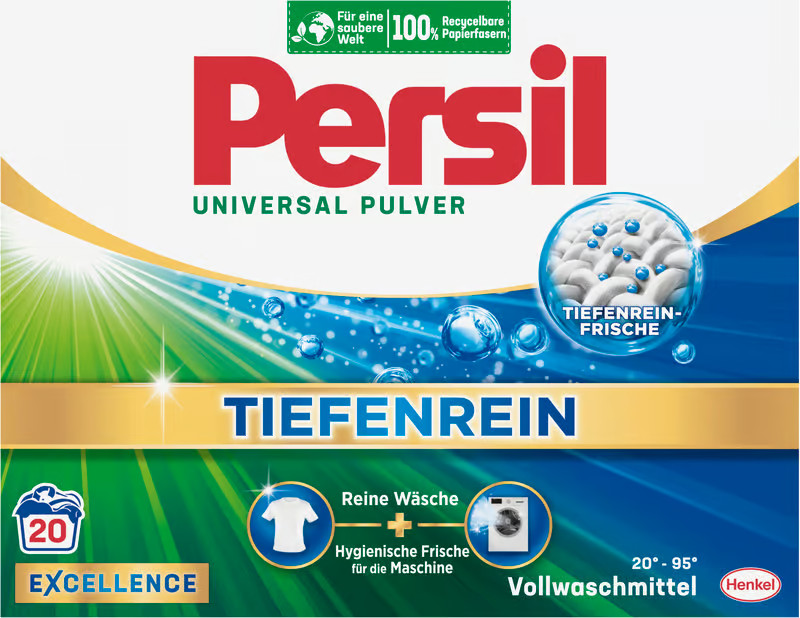 Henkel PERSIL Universal powdered laundry detergent -20 loads -FREE SHIPPING-
