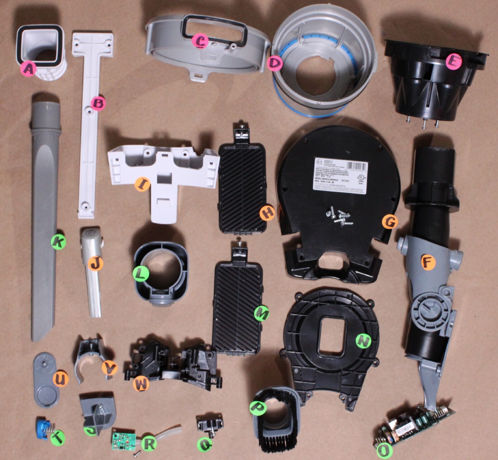 Hoover REACT UH73301 VACUUM CLEANER “REPLACEMENT PARTS”- MULTIPLE LISTING