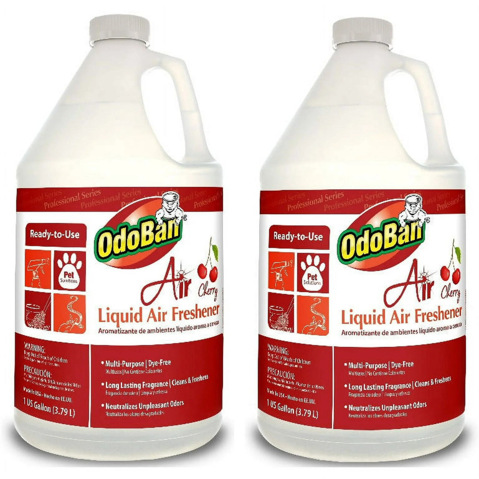 Cherry Liquid Air Freshener Odor Neutralizer Multipurpose 2 Pack 1 Gallon