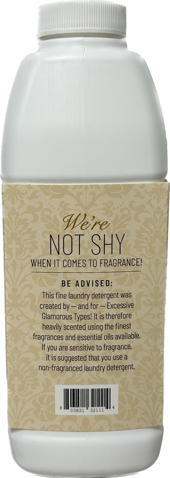 Glam Wash Laundry Detergent 32 Fl Oz Liquid HE Safe Hypoallergenic Diva Scent