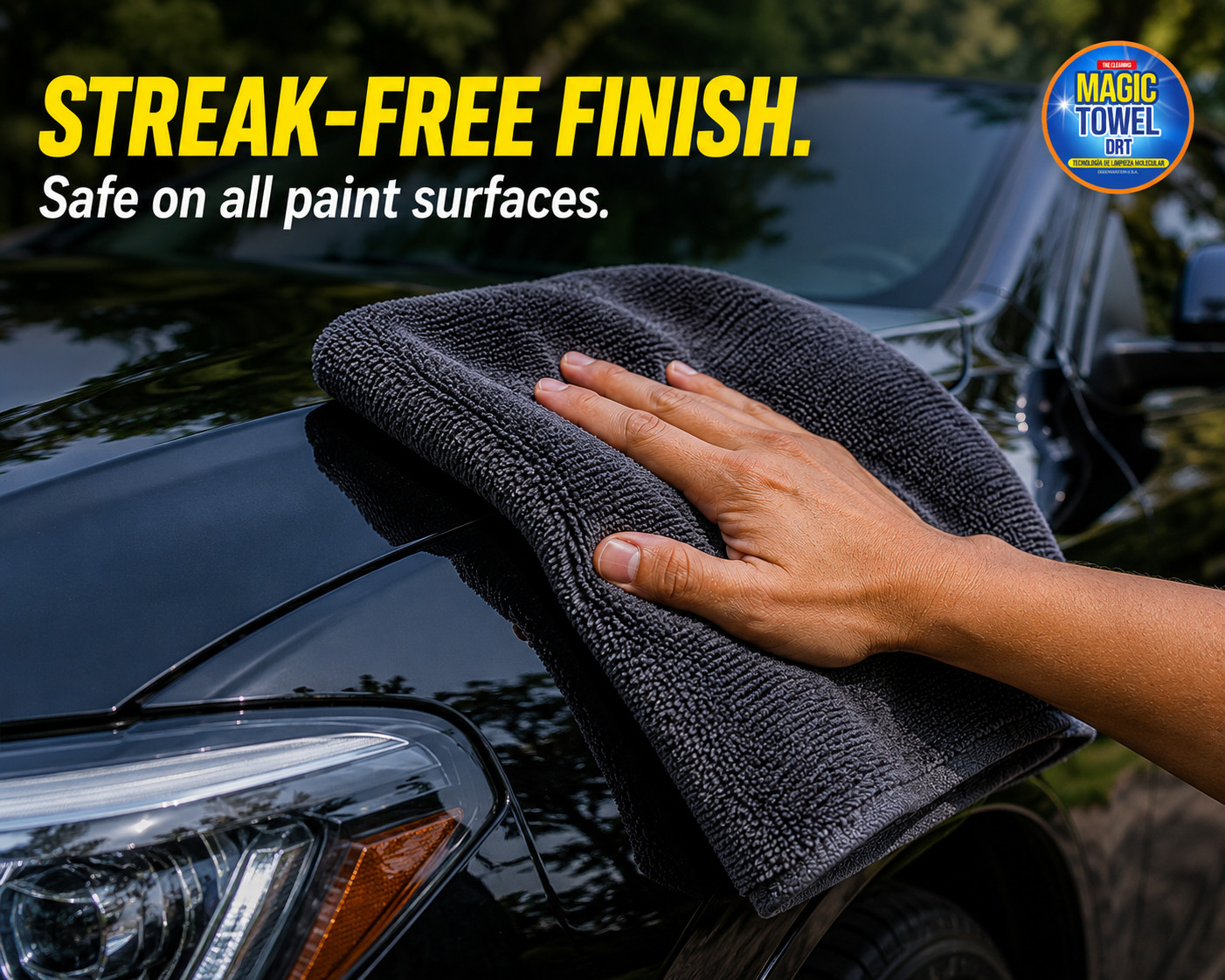 5-Pack Microfiber Car Detailing Towels 16×16 500 GSM Twisted Terry Scratch-Free
