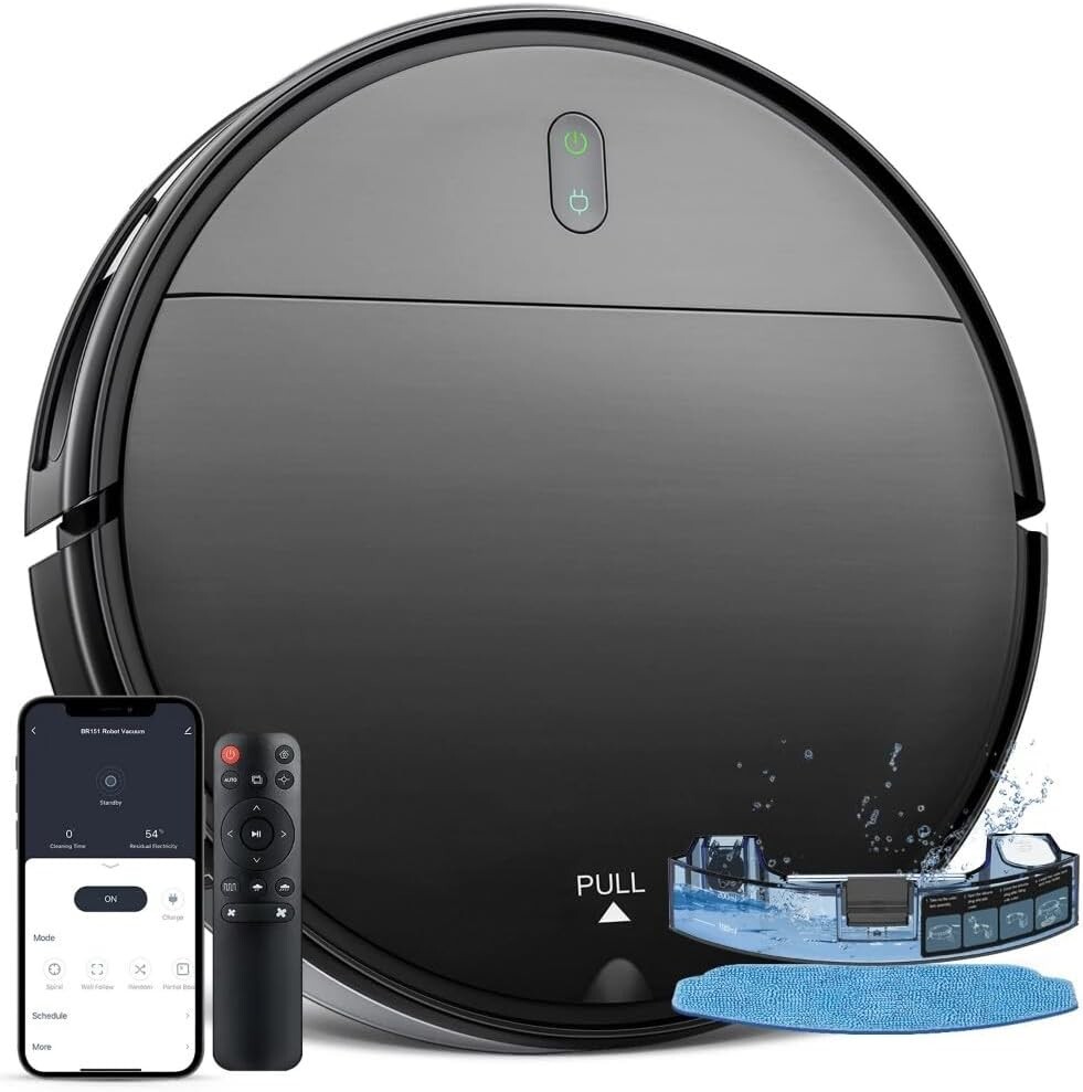 BR151 VACUUM ROBOT HOUSEHOLD ROBOTIC CLEANER SMART SELF CHEARGING PET MOP WIFI