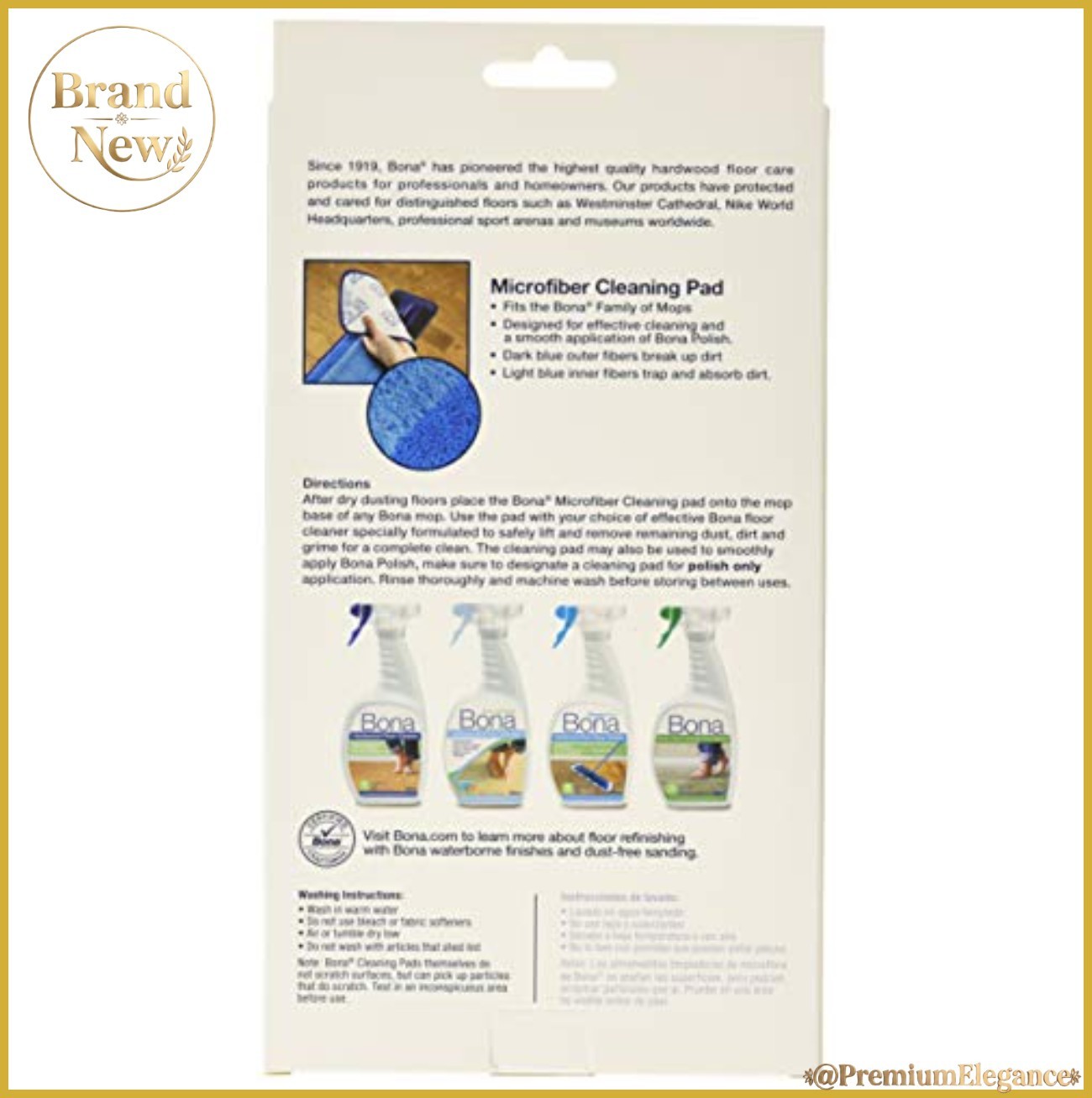 Microfiber Cleaning Pads 3 Pack Replacement Mop Pads Washable Reusable 4 Inch