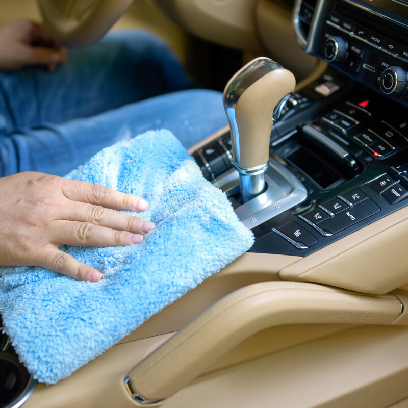 6 Pc Microfiber Cleaning Cloth Towel Rag Car Polishing Detailing 16″x16″ 450 GSM