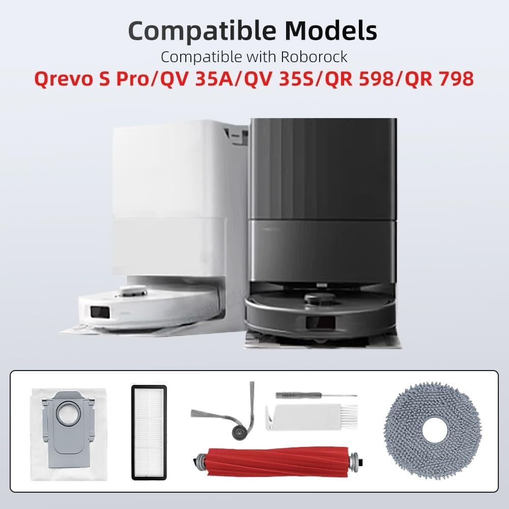 Complete Qrevo S Pro Accessory Kit: 24 Essential Parts for QV 35A/QV 35S Vacuum