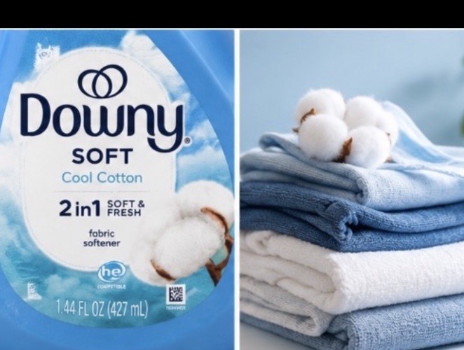 Downy Soft Cool Cotton 2-in-1 Soft & Fresh Liquid Fabric Softener 14.4 fl oz