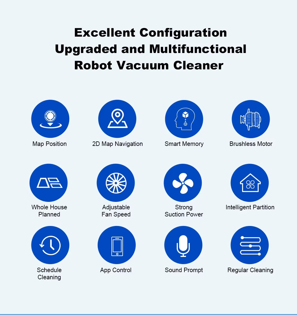 Robot Vacuum and Mop Combo, LIECTROUX N7S-U 5200MAH ,Brushless Motor