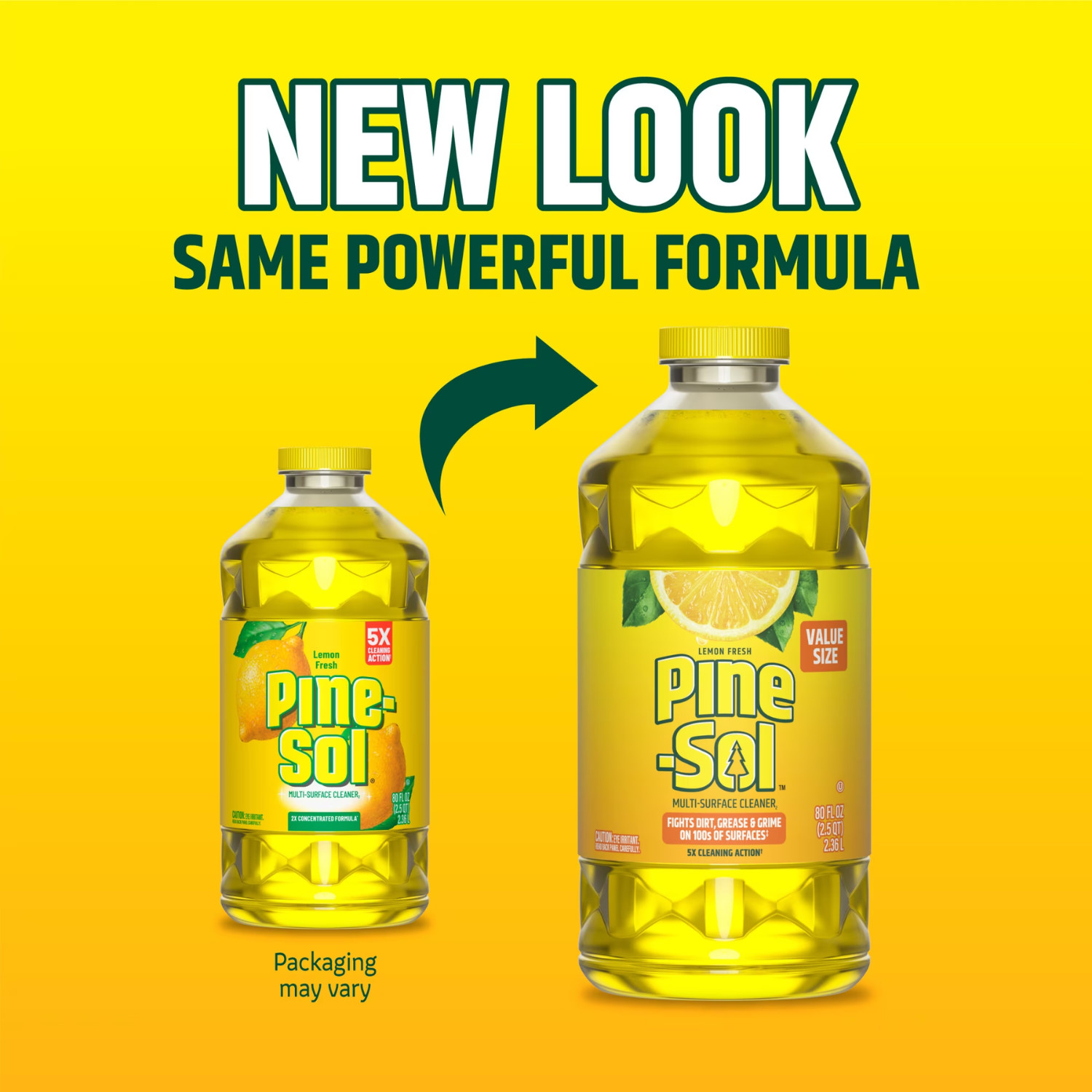 (2 Pack) Pine-Sol Multi-Surface Cleaner Lemon Fresh, 80 fl oz Floor Cleaner