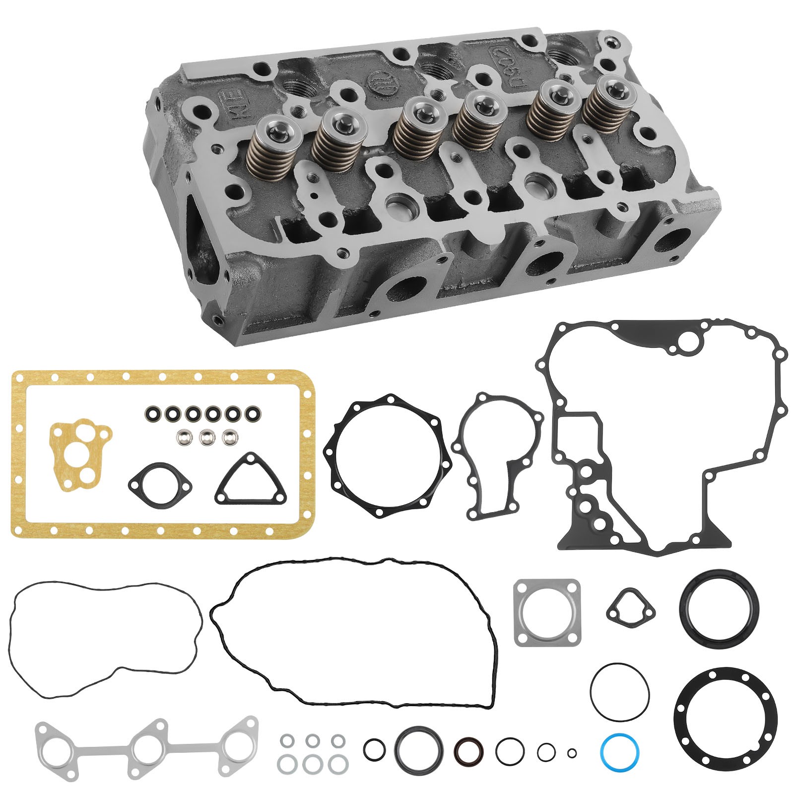 Complete Cylinder Head & Gasket Kit For Kubota D902 1G962-03045 1G90-03040