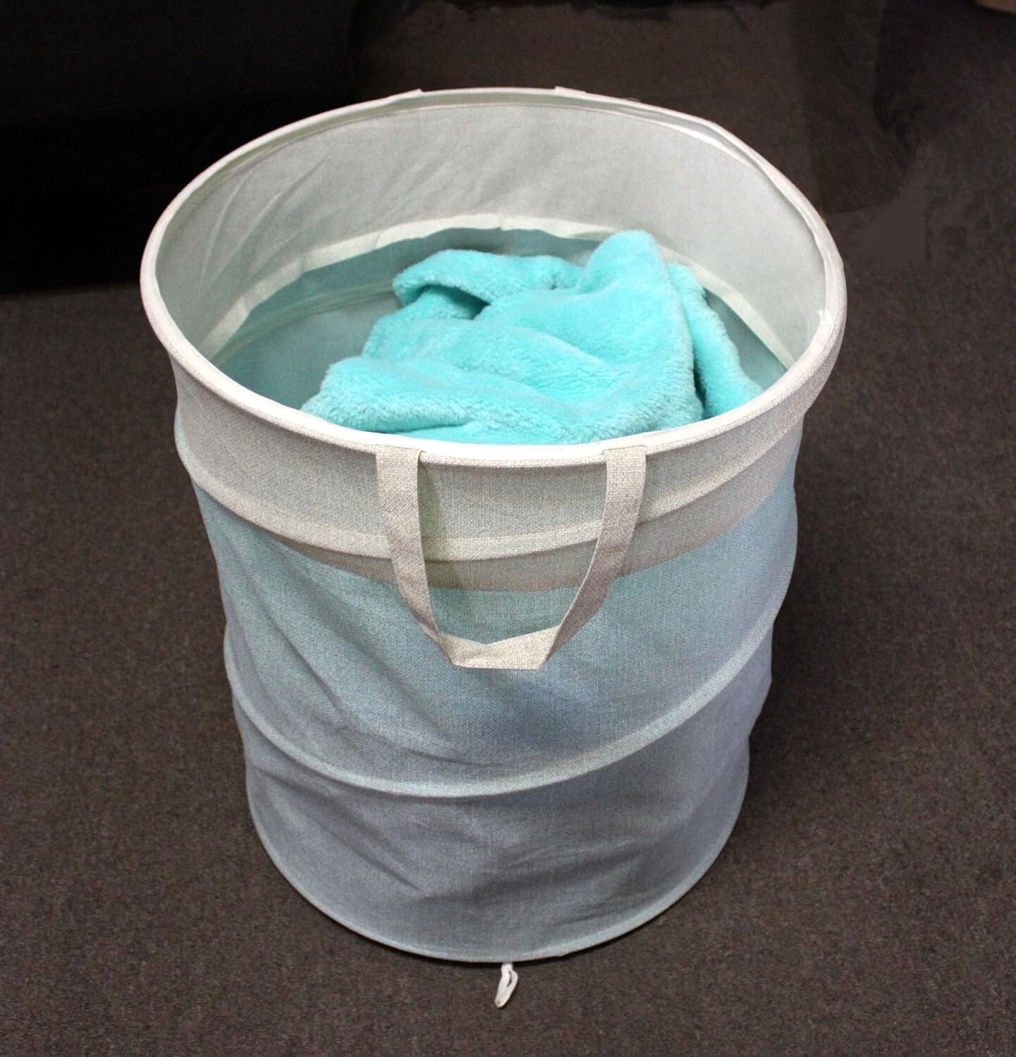 Jumbo Pop Up Laundry Hamper Non-Woven Iron Wire Frame Foldable Multi-Purpose