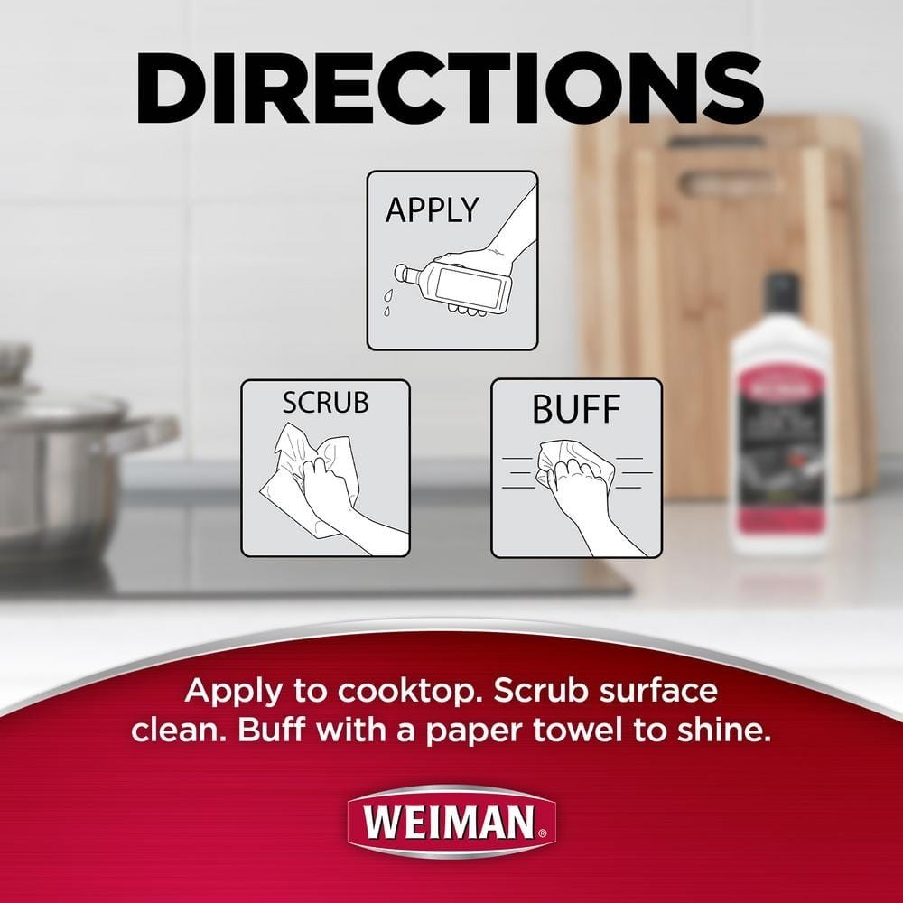 Weiman 20 oz. Glass Cook Top Cleaner and Polish (3-Pack)