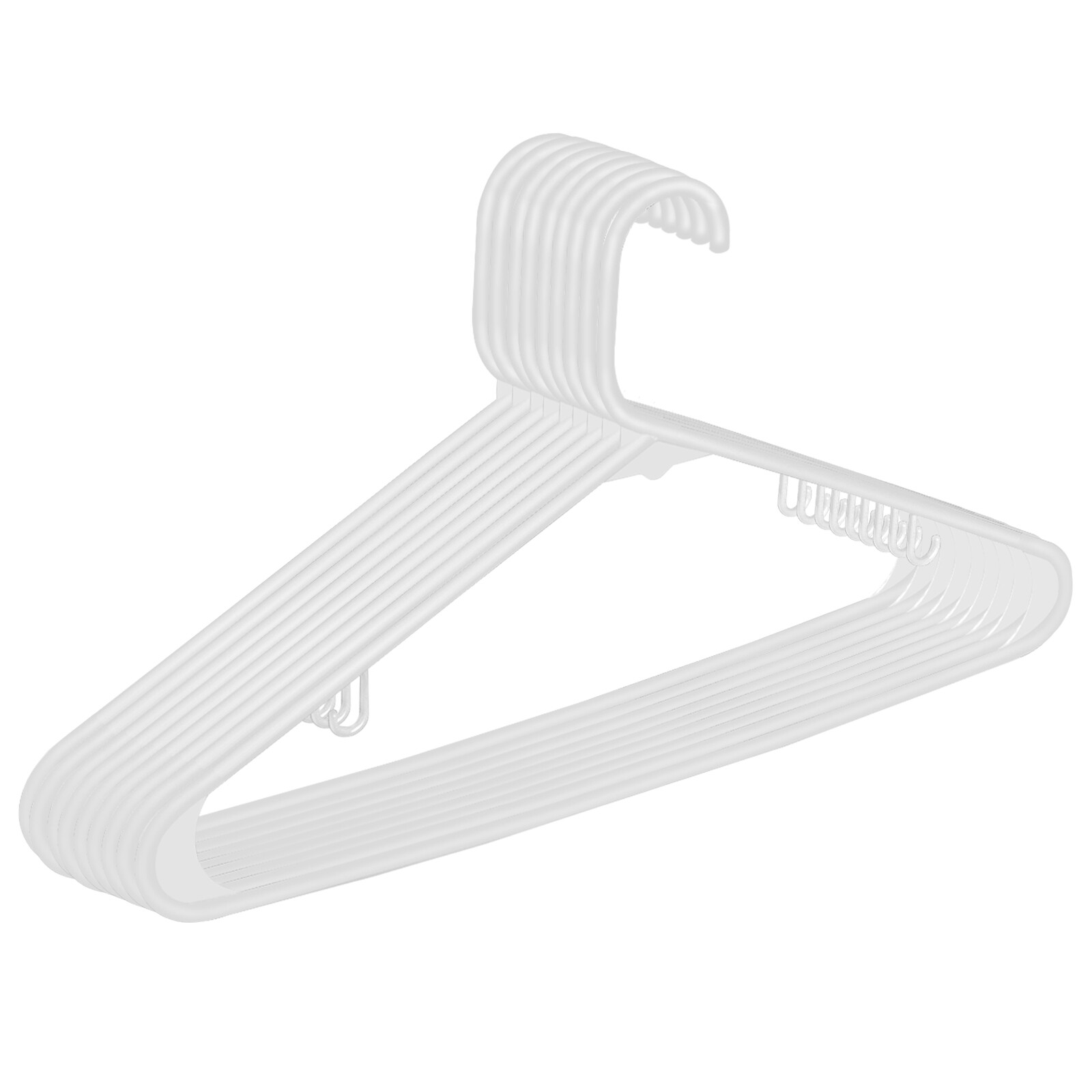 Premium Quality Clothes Hangers (100 Pack) Plastic Gallus Shirt Hanger