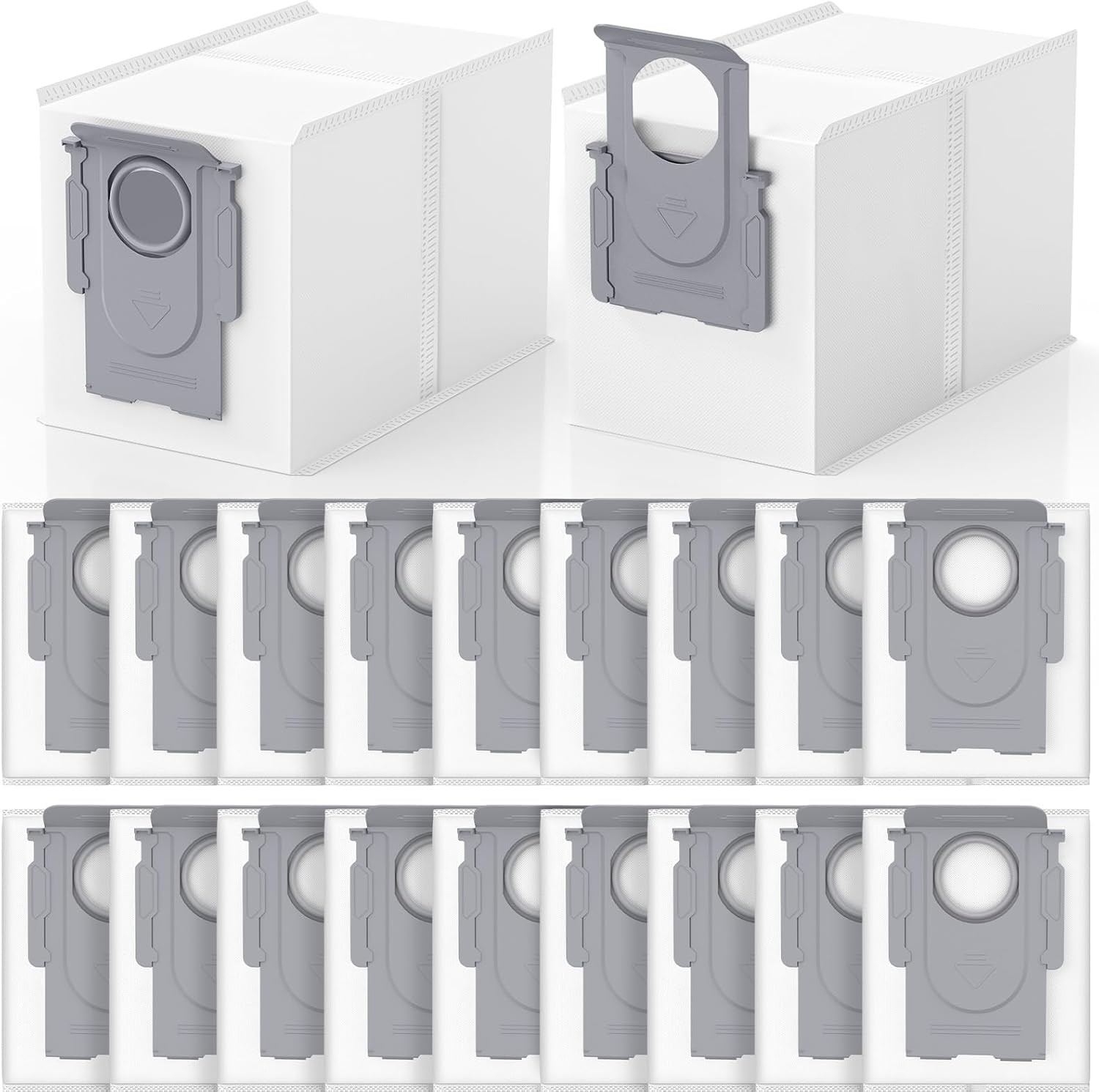 20 Pack QRevo Dust Bags Replacement for Roborock QV 35A Qrevo S5V Saros 10 10R