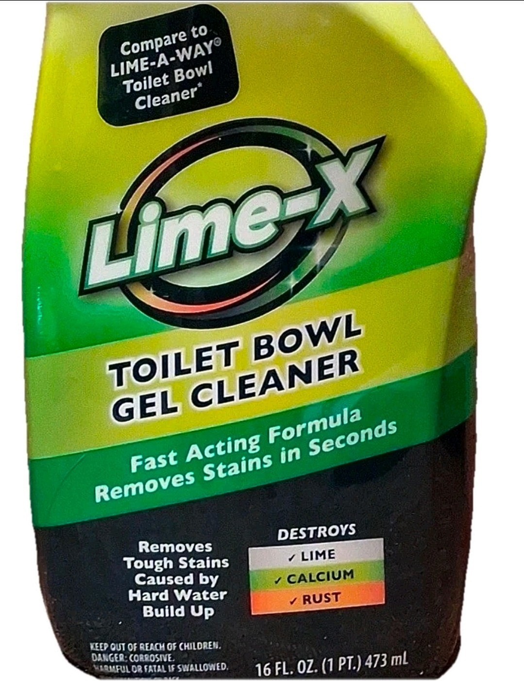 Lime-X/LIME-A-WAY Thick Gel Formula Toilet Bowl Cleaner / 16 fl oz