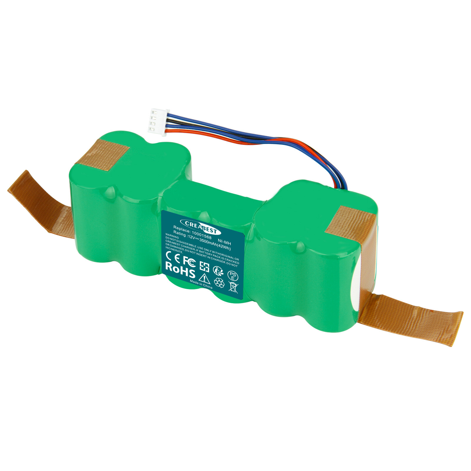 3500mAh Ni-MH Battery For Ecovacs Deebot 10001568 10002167 DD3G DD4G ZJ1517-HFR