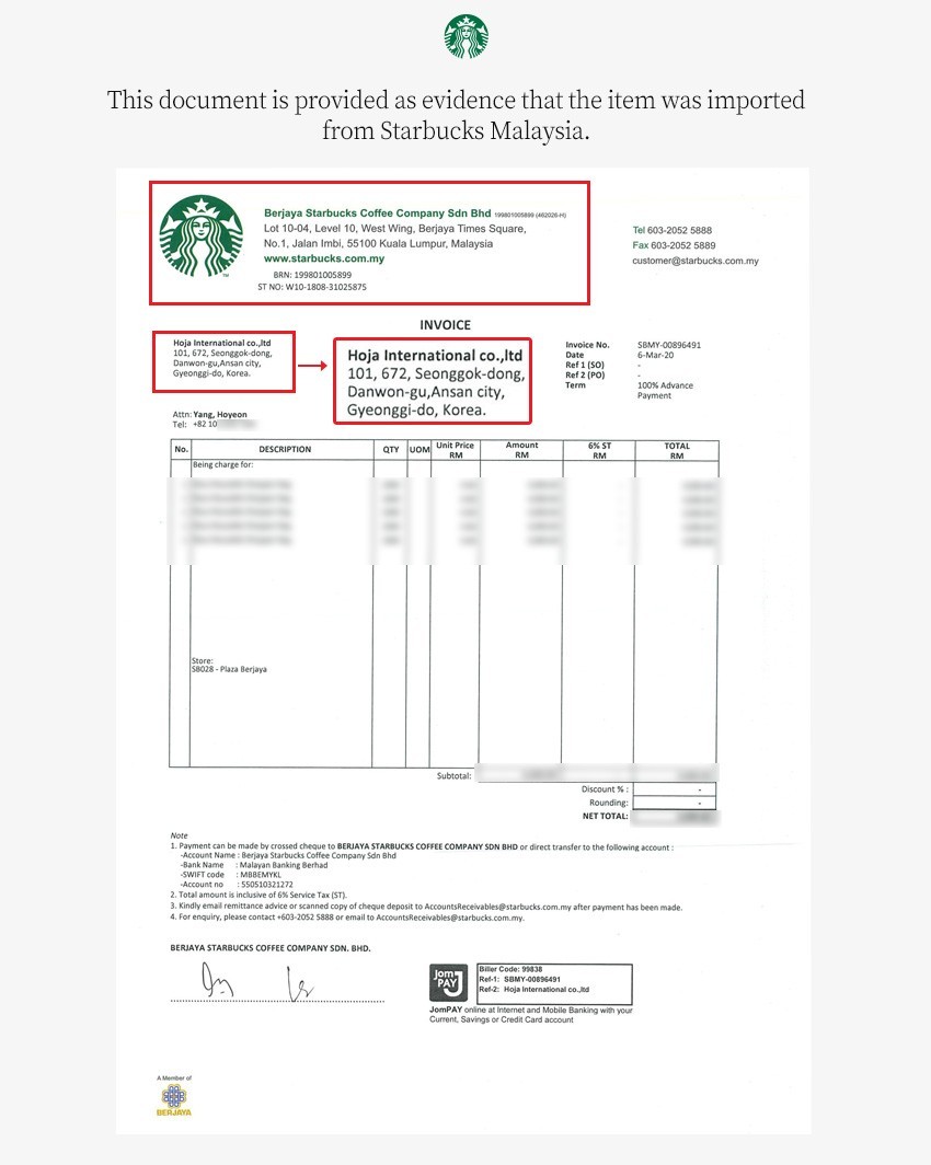 Starbucks Malaysia Limited Edition 25th Anniversary Reusable Shopping Bag Set