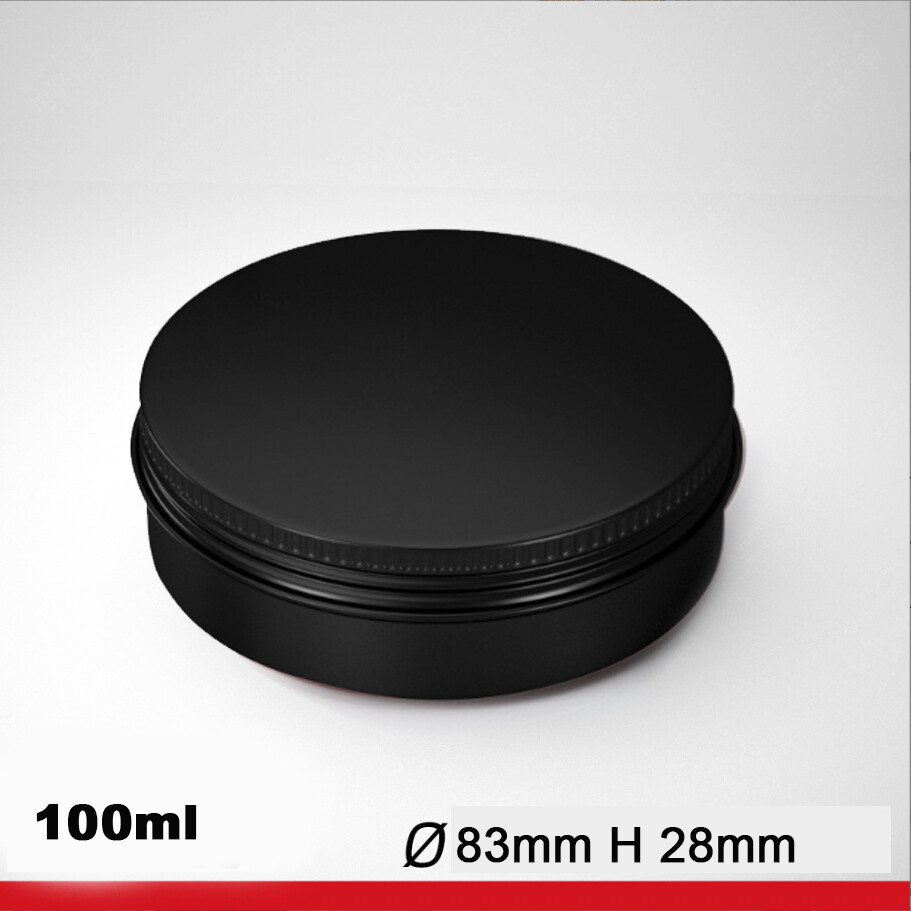 Aluminum Tin Screw Top Lid Round Metal Container,Storage Jar Travel Tin can