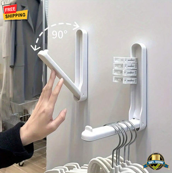 1 pc Foldable Hanger Space Saver Hook Closet Organizer Rack