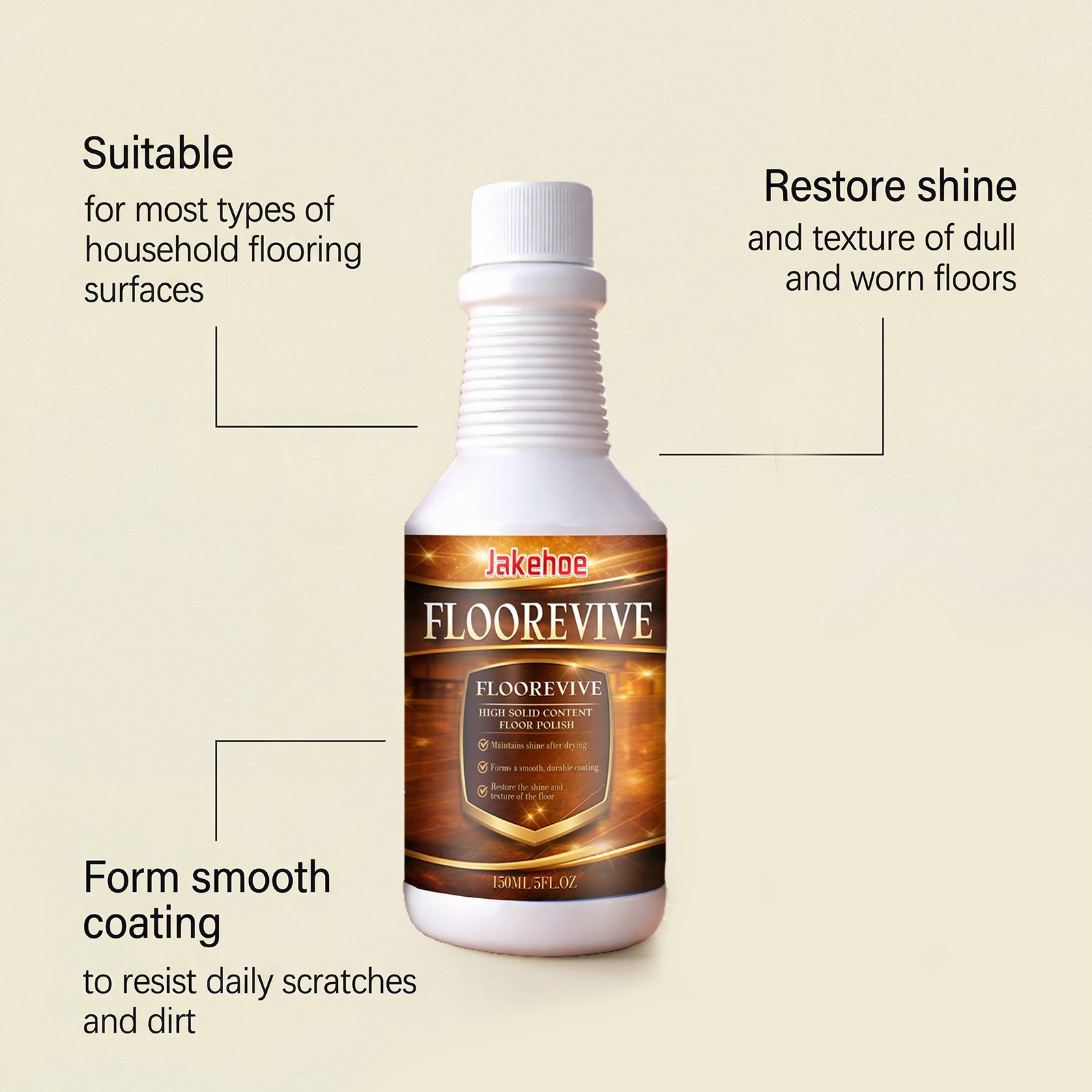 Floorevive Floor Restorer Polish Restore Floor Shine&Surface Protection,150ml