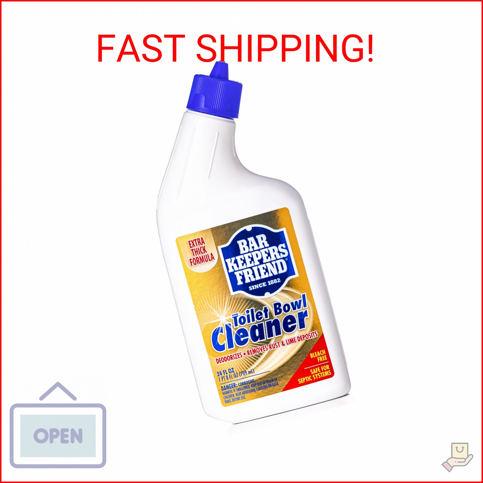 Bar Keepers Friend Toilet Bowl Cleaner – 24 fl oz Each – Extra Thick Formula Cle