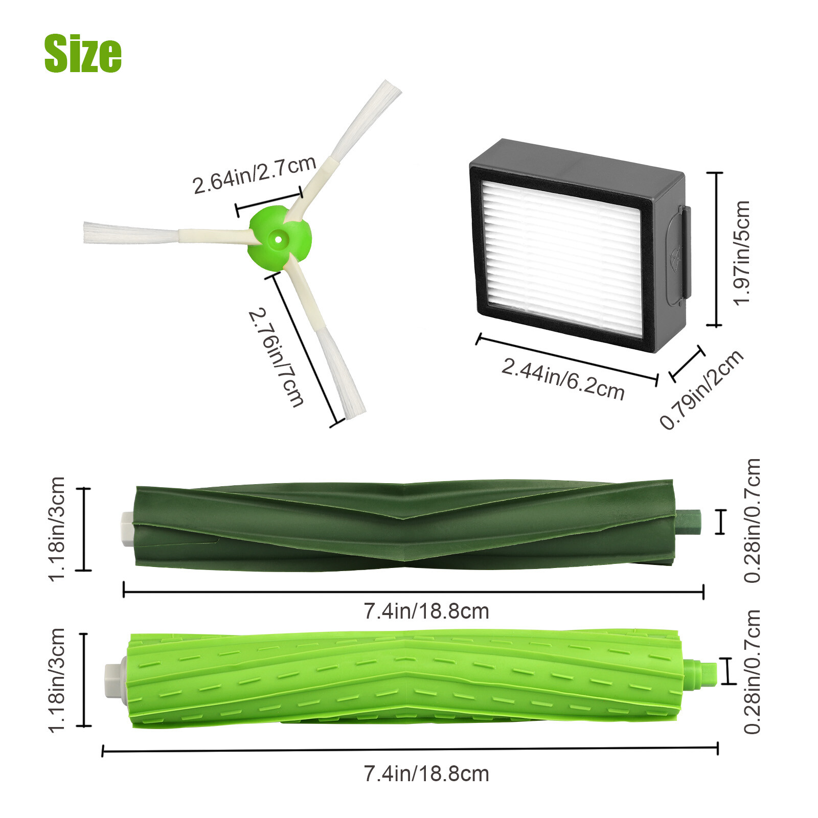 For iRobot Filter Replacement Parts Roomba e5 e6 e7 i7 i7+i7 Plus e and i Series